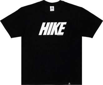 Nike SS22 ACG Alphabet Pattern Round Neck Pullover Short Sleeve Black DQ4953-010