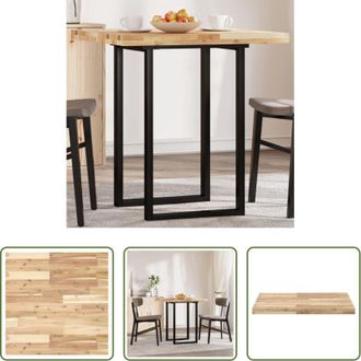 vidaXL vidaXL Tavolo quadrato - Piano Tavolo Quadrato 70x70x4 cm in Legno Massello di Acacia