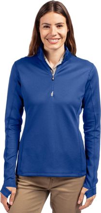Cutter & Buck Traverse Stretch Eco Quarter Zip Womens Pullover