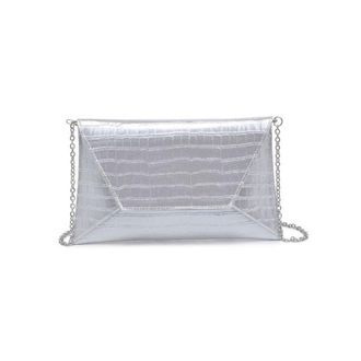Urban Expression Cora Croco Textured Faux Leather Envelope Bag