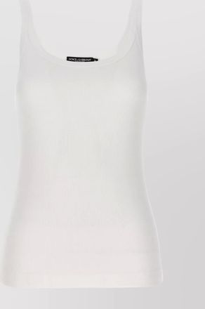 Dolce & Gabbana ribbed scoop neck tank top