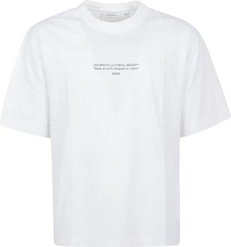 Off-white Statement Katoenen T-shirt - Heren - T-shirts - Wit - L - Katoen - Tops
