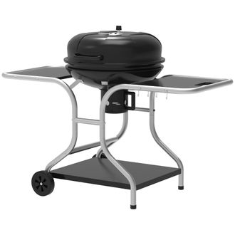 OUTSUNNY Garden Charcoal Barbecue Grill Trolley BBQ Patio Heating w/ Wheels | TJ Hughes