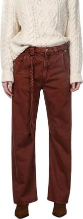 Mason's Pantaloni Chino Violette - - Jeans - Donna - Rosso - 2XS