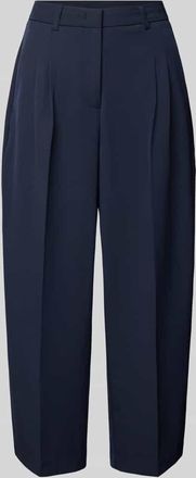 Smith & Soul Straight Cropped Hose mit B&uuml;gelfalten in Marine, Gr&ouml;&szlig;e L