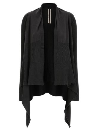 Rick Owens Black Wool Womens Cardigan