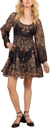 Hale Bob Hale Bob Aspyn Silk-Blend Mini Dress
