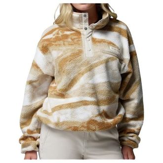 Columbia Helvetia II Printed Cropped Half Snap Fleecepullover f&uuml;r Damen | beige