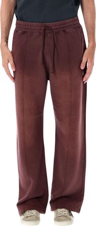 Golden Goose Burgundy Relaxed-Fit Jogging Pants with Adjustable Waistband