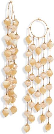 Isshī Asteroid Beaded Chandelier Earrings in Dusty Beige at Nordstrom