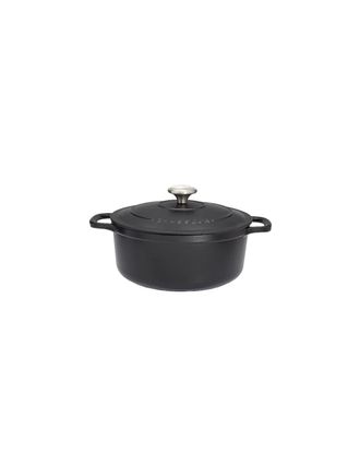 Chasseur Cocotte Chasseur Ronde 32 Cm Noire R&eacute;tention Thermique Exceptionnelle, Cuisson Homog&egrave;ne - Chasseur