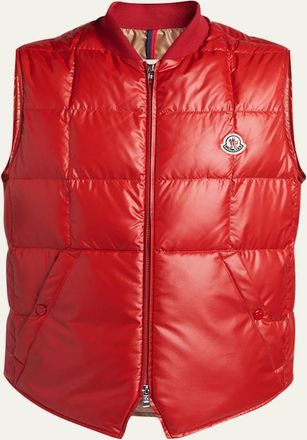 Moncler Mens Matte Polyester Quilted Vest