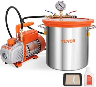OEM Vakuumpumpe Mit 11l Vakuumkammer 100l/min Unterdruckpumpe 150w Ac 220v/50hz 1440u/min 5pa 250ml-&ouml;lkapazit&auml;t Hvac-vakuumger&auml;te K&uuml;hlvakuumpumpe F&uuml;r Holz