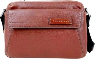 The Bridge Ludovico Crossbody - Heren - Schoudertassen - Bruin - ONE Size - Leer - Tassen