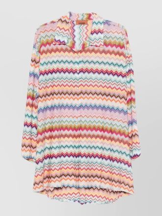 Missoni relaxed fit long sleeve collared top