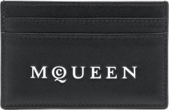Alexander McQueen Portacarte inciso - Nero