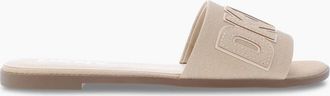 DKNY Womens Willow Flat Sliders - Cream - Size: 6.5