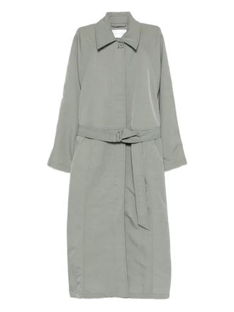 Christian Wijnants Catalan jas met ceintuur - Groen