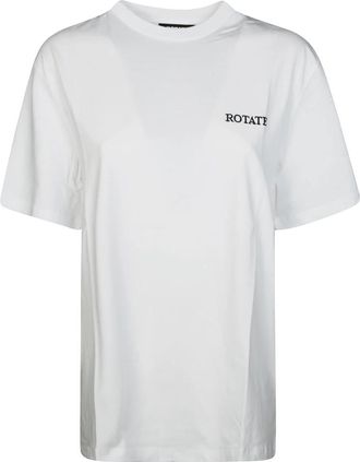 Rotate Oversized T-shirt in Trendy Stijl - Dames - T-shirts - Wit - XS - Tops