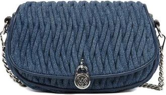 Michael Kors Mila Kleine Convertibele Crossbody Tas - Dames - Schoudertassen - Blauw - ONE Size - Denim - Tassen