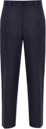 Dolce & Gabbana Wollen broek - Heren - Nette broeken - Blauw - M - Wol - Broeken