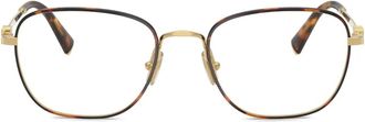 Miu Miu Eyewear Occhiali con logo a lettere - Oro