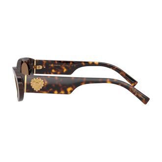 Dolce & Gabbana 0DG4537 Oval Tortoiseshell Acetate Sunglasses - Brown