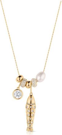 Thatch Goldie Soir&eacute;e Necklace in 14K Gold Plated at Nordstrom