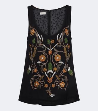 Dries Van Noten Top con ricamo