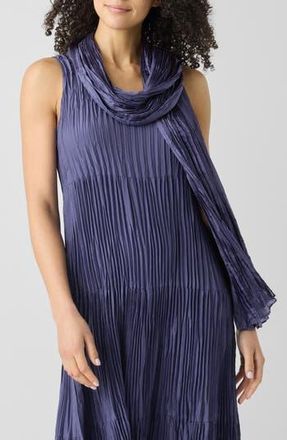 Eileen Fisher Whisper Crushed Silk Scarf in Bluet at Nordstrom Rack