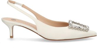 Roberto Festa Milano Slingback Futura Geometric Crystal Pumps