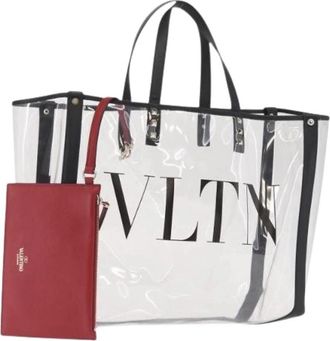 Valentino Pre-owned Vintage Tote Bag - Dames - Vintage Shopper - Wit - ONE Size - Leer - Vintage
