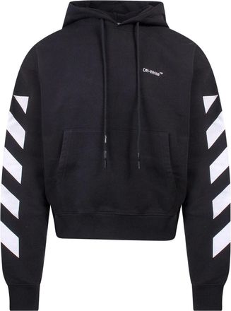 Off-white SS22 sleeve White Stripe Pullover Ordinary Version Black OMBB037C99FLE0011001