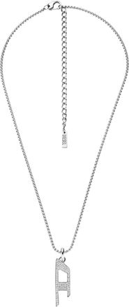 Diesel Stainless steel glitz pendant necklace - Necklaces - Unisex - Silver