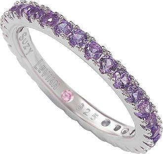Suzy Levian Purple CZ Eternity Band Ring at Nordstrom Rack, Size 5.5