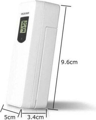 OEM Accesorios Para Estaciones Meteorol&oacute;gicas, Sonda De Sensor Inal&aacute;mbrico Para Monitor De Temperatura Exterior, Sensor De Repuesto, Alcance De Transmisi&oacute;