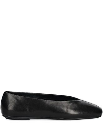 Jeffrey Campbell Leren ballerinas - Zwart