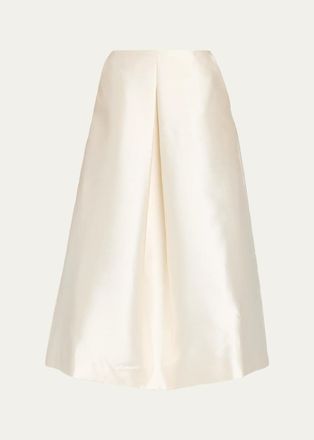 SIMKHAI Vexa Satin Midi Skirt