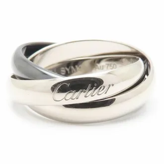 Cartier Trinity White Gold (18K) Ceramic Band Ring (Pre-Owned)