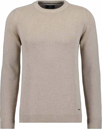 Ragman Rundhalspullover RAGMAN, Herren, Gr. 58, beige (sand), 100% Baumwolle, Rundhals, Pullover Rundhalspullover