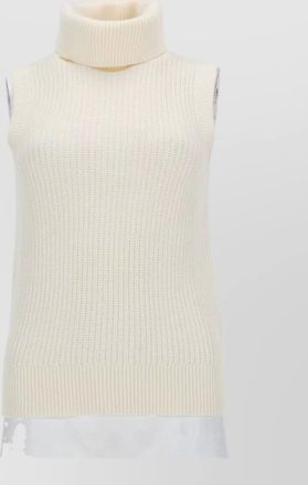 Michael Kors sleeveless turtleneck knitted top