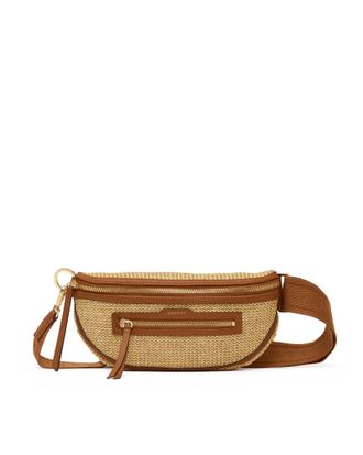 Hammitt Hammitt Charles Crossbody Cocoa Raffia Gold Med