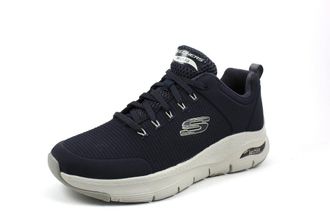 Skechers Mens Arch Fit Titan Sneaker, Navy Textile/Trim, 9 UK