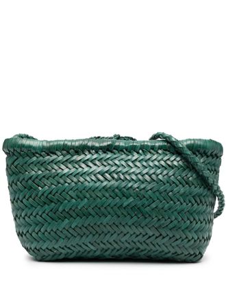 Dragon Diffusion Borsa a secchiello Grace piccola con inserti - Verde