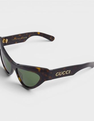 Gucci Womens Tortoiseshell GG1294S Sunglasses Brown