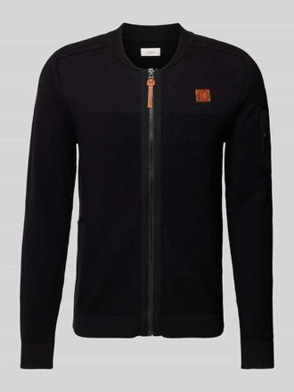 s.Oliver Red Label Regular Fit Strickjacke aus reiner Baumwolle in Black, Gr&ouml;&szlig;e M