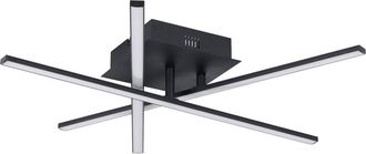 Eglo Plafoniera Moderna Lasana 3 Acciaio Nero 3 Luci Led Integrato 3,5W