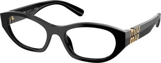 Miu Miu Glasses, female, Black, Size: 55 MM Stylish Eyeglasses