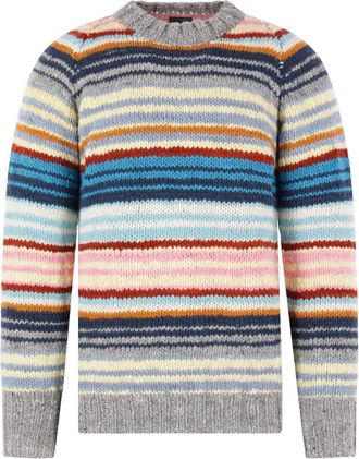 Chamula Maglione girocollo a righe - Grigio