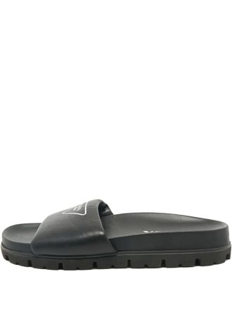 Prada Sandali slides imbottiti - Nero